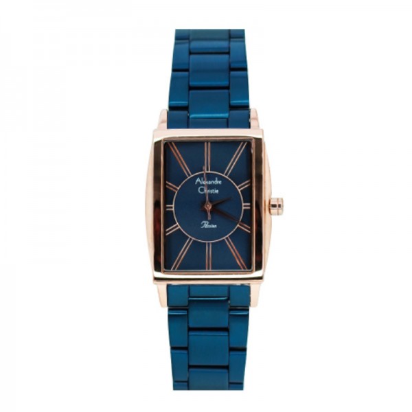 Alexandre Christie AC 2986 Rosegold Blue Steel LHBURBU